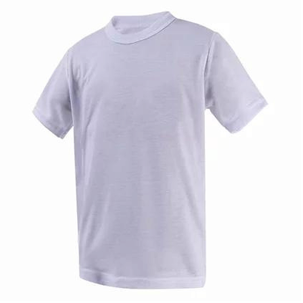 Camiseta Branca Infantill Poliester - Tamanho 2
