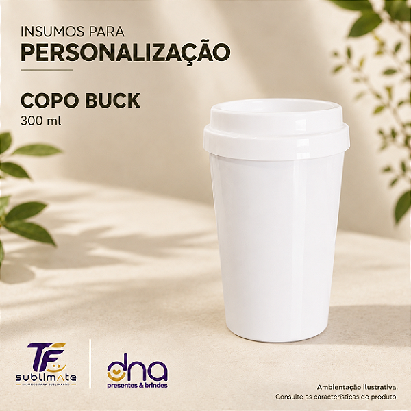 Copo Buck 300ml Branco