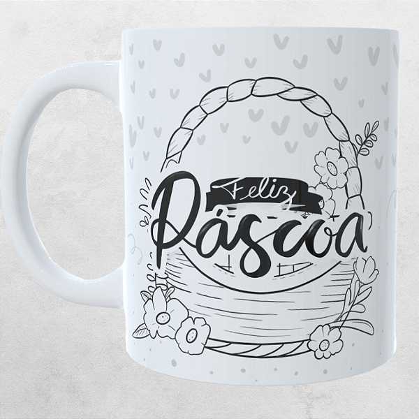 Caneca Personalizada Feliz Páscoa 2