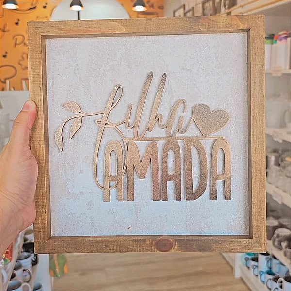 Quadro Rustico Filha amada 02