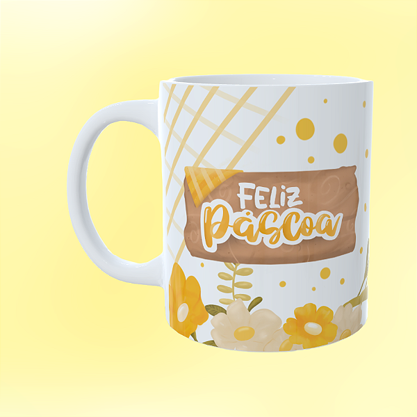 Caneca Personalizada Feliz Páscoa 02