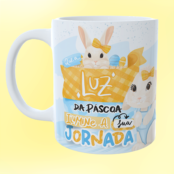 Caneca Personalizada Que a luz da Páscoa ilumine a sua jornada
