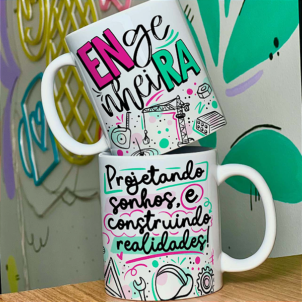 Caneca Personalizada engenheira