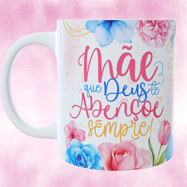 Caneca Personalizada Mãe que Deus te abençoe sempre