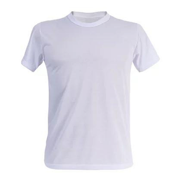 Camiseta Tradicional Branca Comfort Adulto Poliester GG