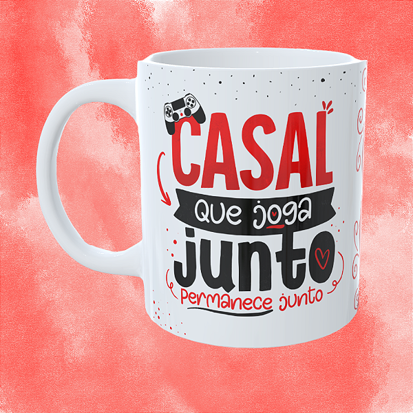 Caneca Personalizada - Casal que joga junto permanece junto