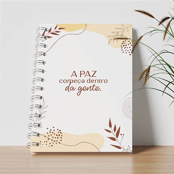 Agenda Personalizada - A paz começa dentro da gente
