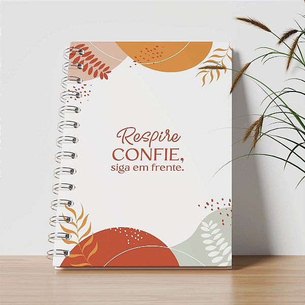 Agenda Personalizada - Respire confie, siga em frente