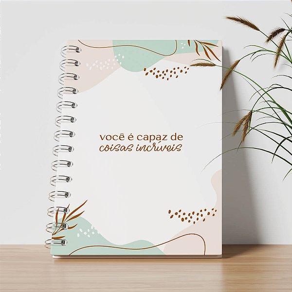 Agenda Personalizada -Você é capaz de coisas incríveis