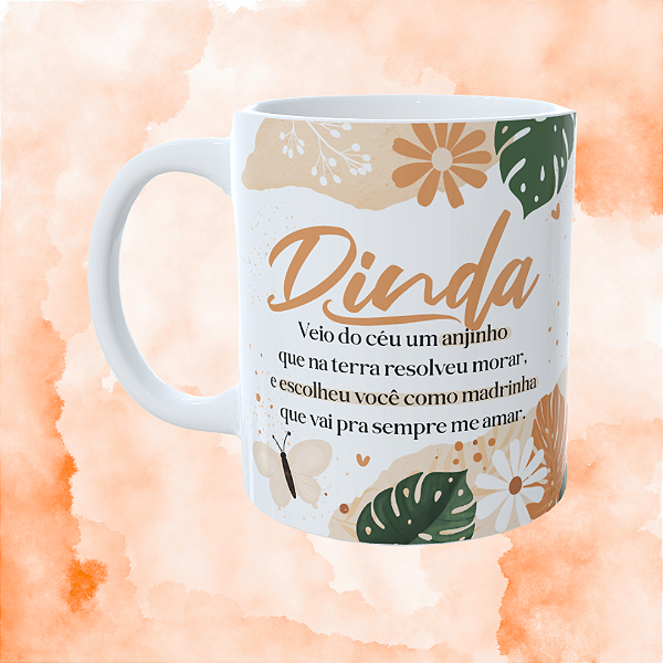 Caneca Personalizada - Veio do céu um anjinho que na terra resolveu morar