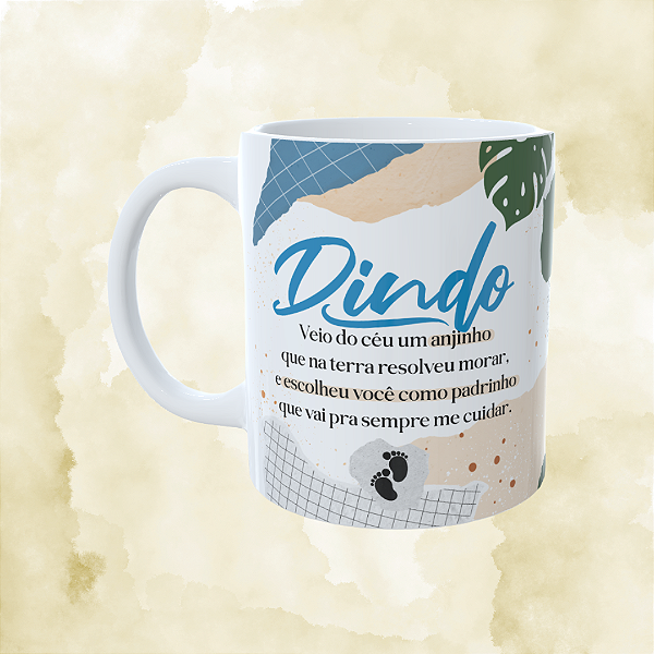 Caneca Personalizada - Veio do céu um anjinho que na terra resolveu morar 02