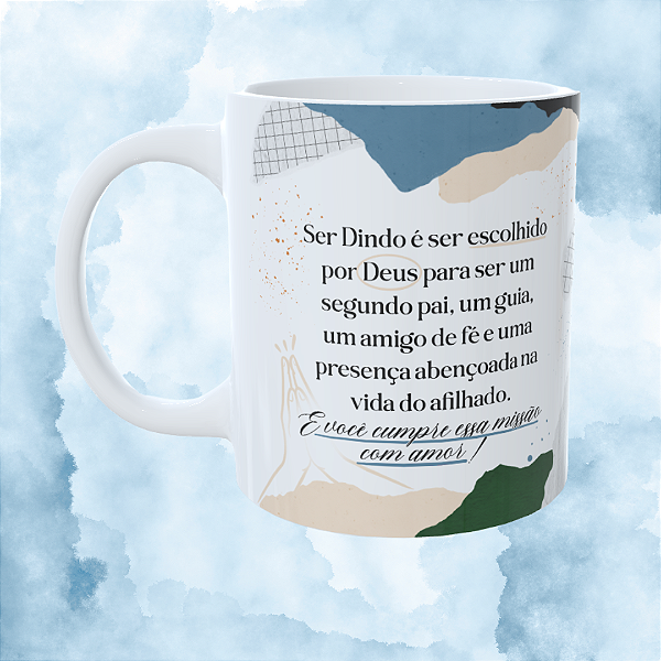 Caneca Personalizada - Dindo + frase