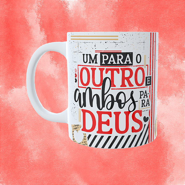 Caneca Personalizada - Um para o outro e ambos para Deus