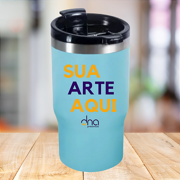 Copo Térmico com 2 Tampas 420ml - ( Sua Arte Aqui) - Tifany
