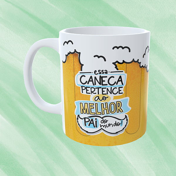 Caneca Personalizada Essa caneca pertence ao melhor pai do mundo - Cerveja