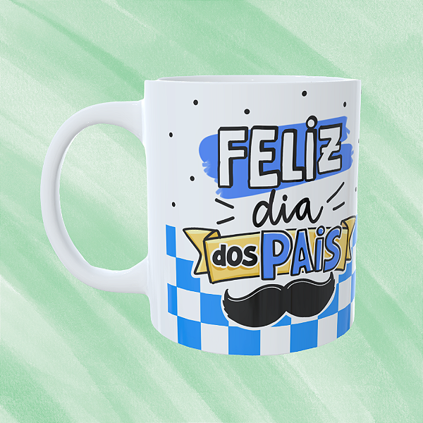 Caneca Personalizada Feliz dia dos pais + Pódio