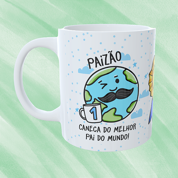 Caneca Personalizada Paizão caneca melhor pai do mundo