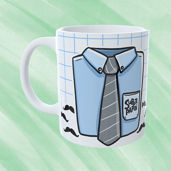 Caneca Personalizada Super papai gravata