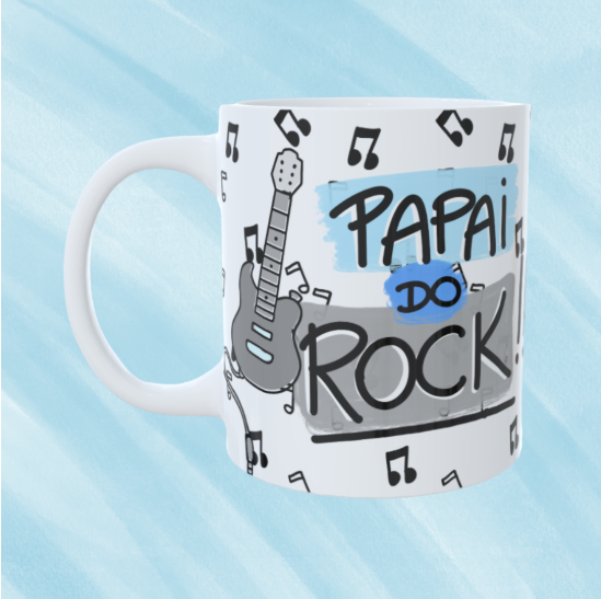 Caneca Personalizada Papai do Rock