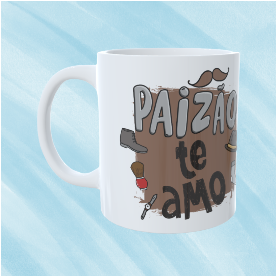 Caneca Personalizada Paizão te amo meu melhor amigo