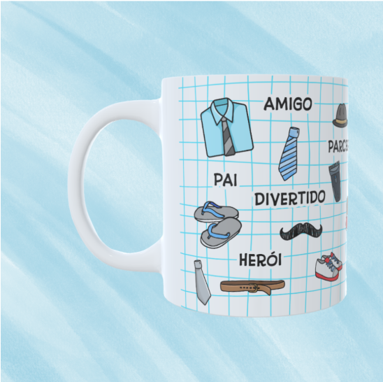 Caneca Personalizada - Dia dos pais Ícones