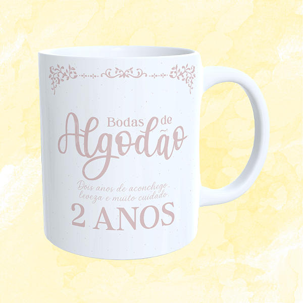 Caneca Personalizada - Bodas de Papel (1 ano)