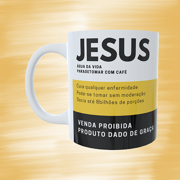 Caneca Personalizada - Jesus "Parasetomar café"
