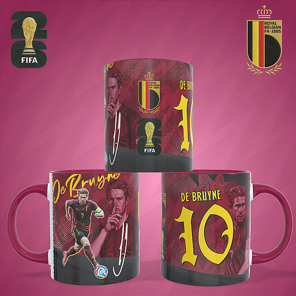 Caneca Personalizada - Bélgica - De Bruyne