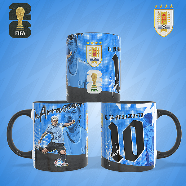Caneca Personalizada - Uruguai - G. De Arrascaeta