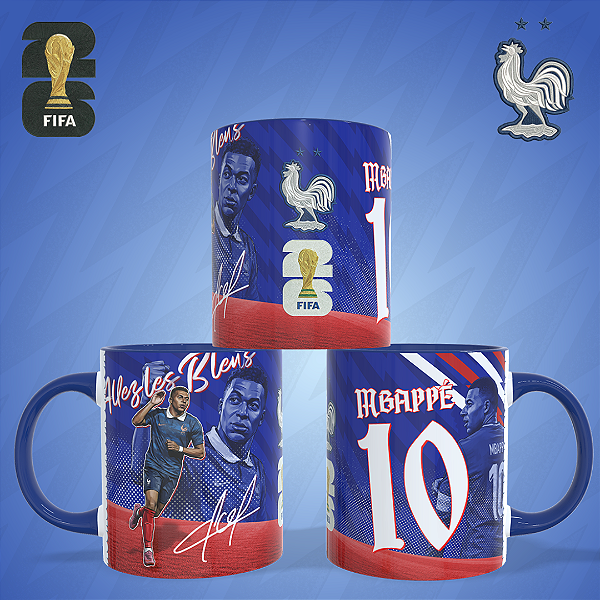 Caneca Personalizada - França - Mbappé