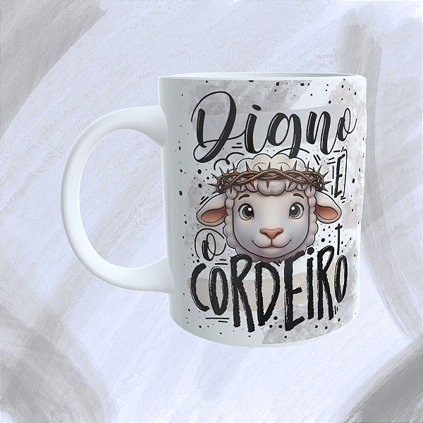 Caneca Personalizada - Digno é o cordeiro
