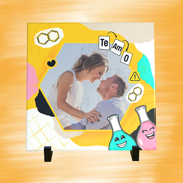 Azulejo Personalizado 15x15 - Foto / Love química