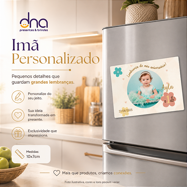 Imã Personalizado - 10x7cm - Sua Arte Aqui