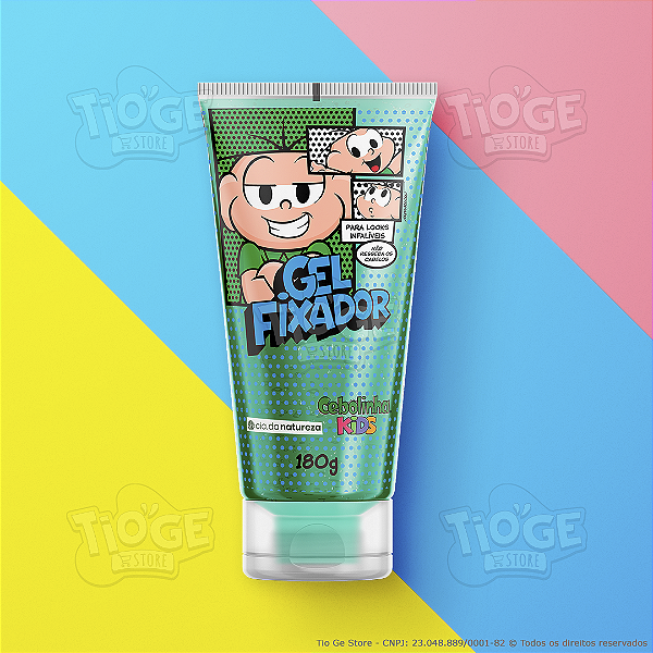 Gel Fixador Infantil Cebolinha Extra Suave Todos os Tipos de Cabelo 180g