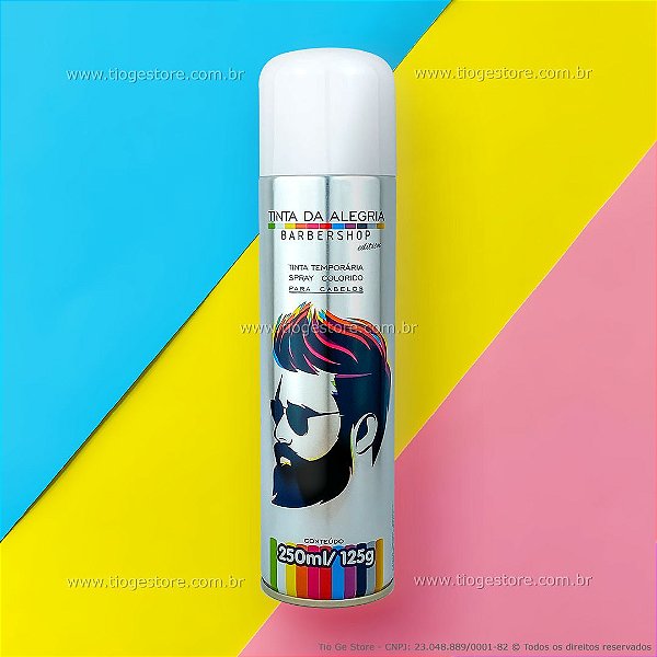 Tinta Spray Temporária Profissional para Colorir Cabelo Branca 250ml - Tio  Ge Store - É divertido se cuidar =)