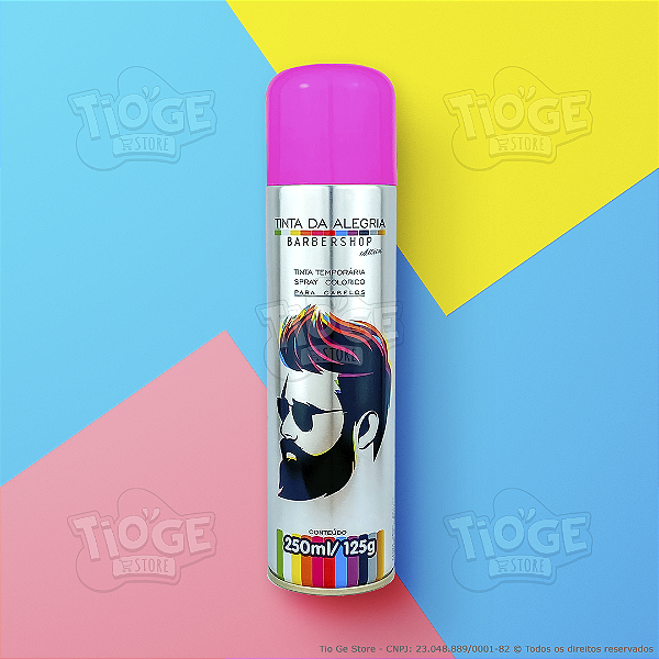 Tinta Spray Temporária Profissional para Colorir Cabelo Rosa 250ml
