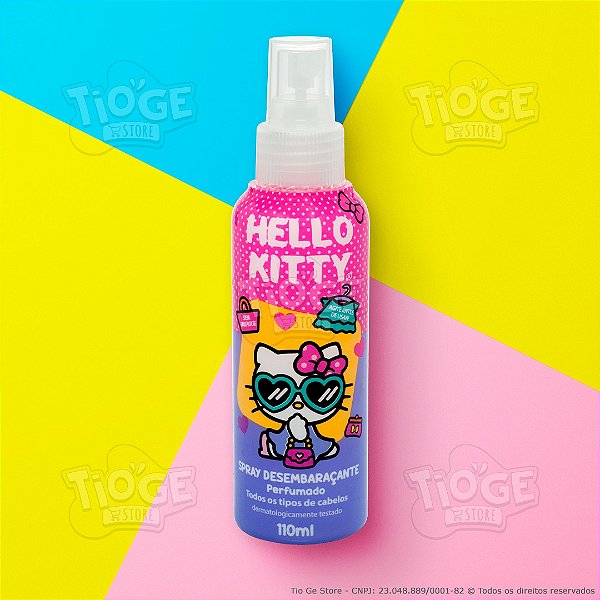 Spray Desembaraçante Infantil Hello Kitty Perfumado Sem Enxague 110ml