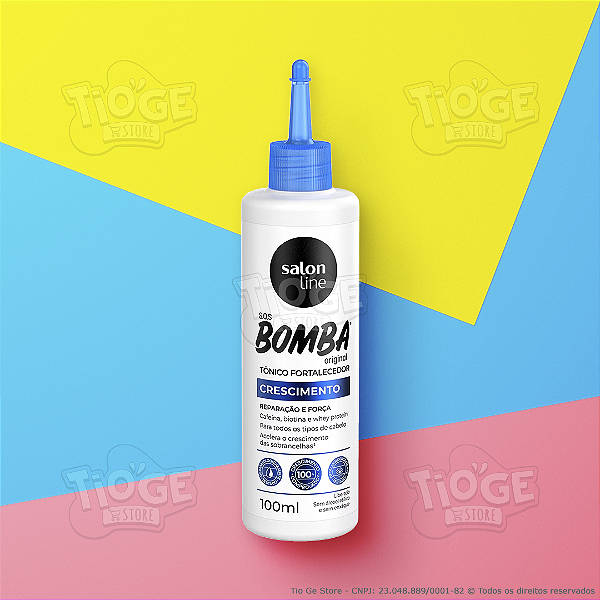 Tônico Fortalecedor Crescimento SOS Bomba Acelerado Todos os Tipos de Cabelos 100ml