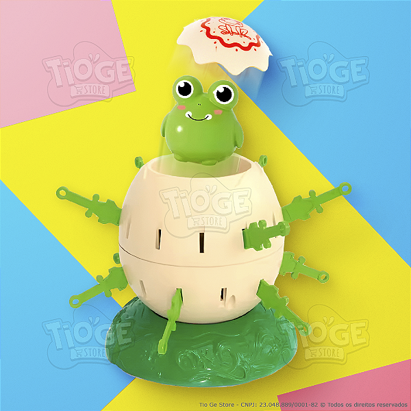 Jogo de Aventura Pula Sapo Brinquedo Divertido para Toda a Família com Sapinho Saltitante Jogo de Mesa para Crianças