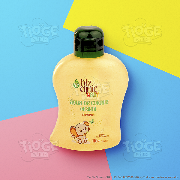 Água de Colônia Infantil Blz Clinic Baby Vegana e Suave com Extrato de Camomila Uso Diário Bebês 0+ Meses 120ml