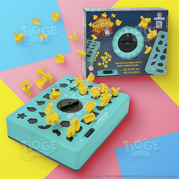 Jogo Recreativo Contra o Tempo Desafio de Montar Peças no Tabuleiro Rápido Toda Família Interação em Grupo