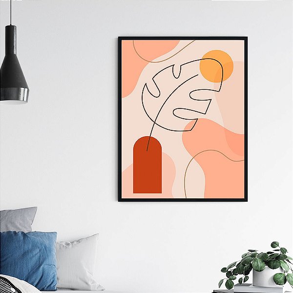 Quadro Decorativo Abstrato Costela de Adão