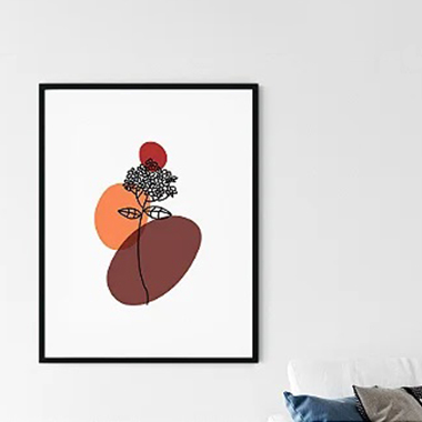 Quadro Decorativo Escandinavo Flower Ground