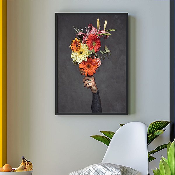 Quadro Decorativo Floral Buquê