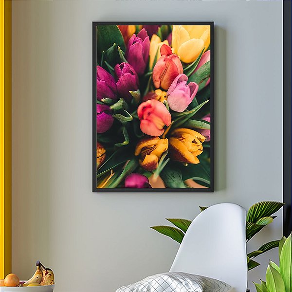 Quadro Decorativo Rosas Color