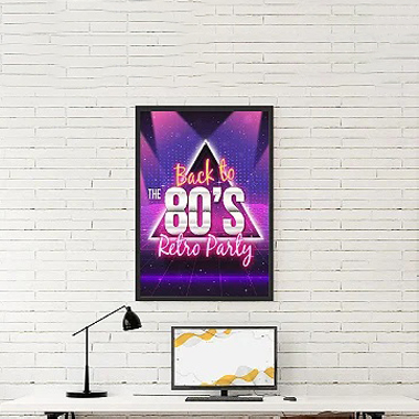 Quadro Decorativo Vintage 80s
