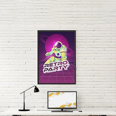 Quadro Decorativo Vintage Astro Party