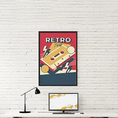 Quadro Decorativo Vintage Casset Retro