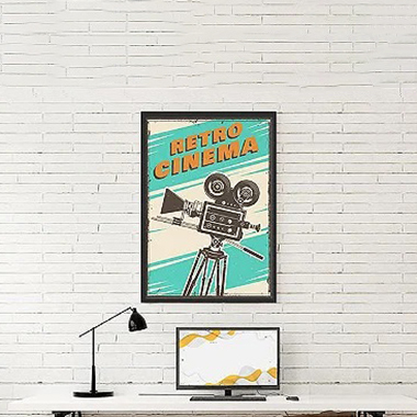 Quadro Decorativo Vintage Cine Retro