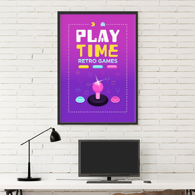 Quadro Decorativo Geek Play Time